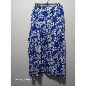 Jessica London 28W 100% Cotton Fit And Flare Floral Skirt Cottage Core Preppy‎